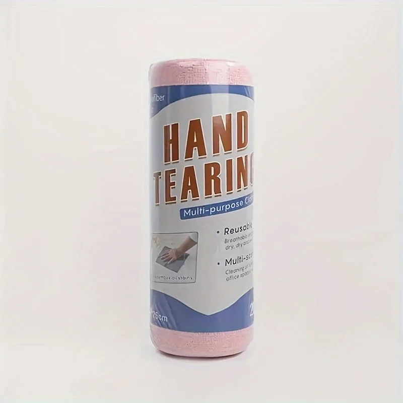 1 Roll Of Household Kitchen Dishwashing Towel Roll, Car Washing Towel Roll, Cloth, Absorbent And Dust-free Cleaning Cloth image 6