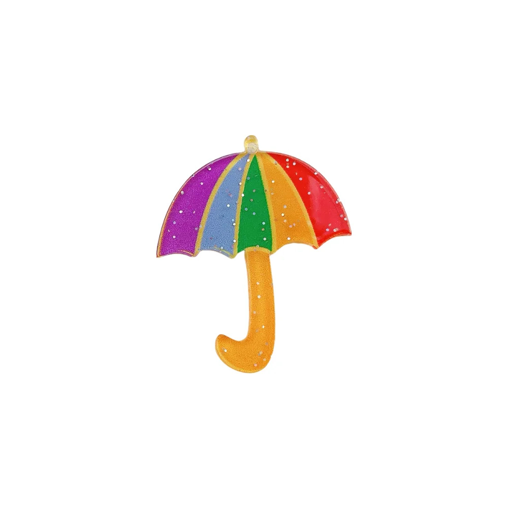 10 قطع جانب واحد الطباعة الاكريليك قوس قزح الخرز الحب القلب اليدوية فخر شهر قلادة الخرز مظلة العلم DIY مجوهرات الإكسسوار