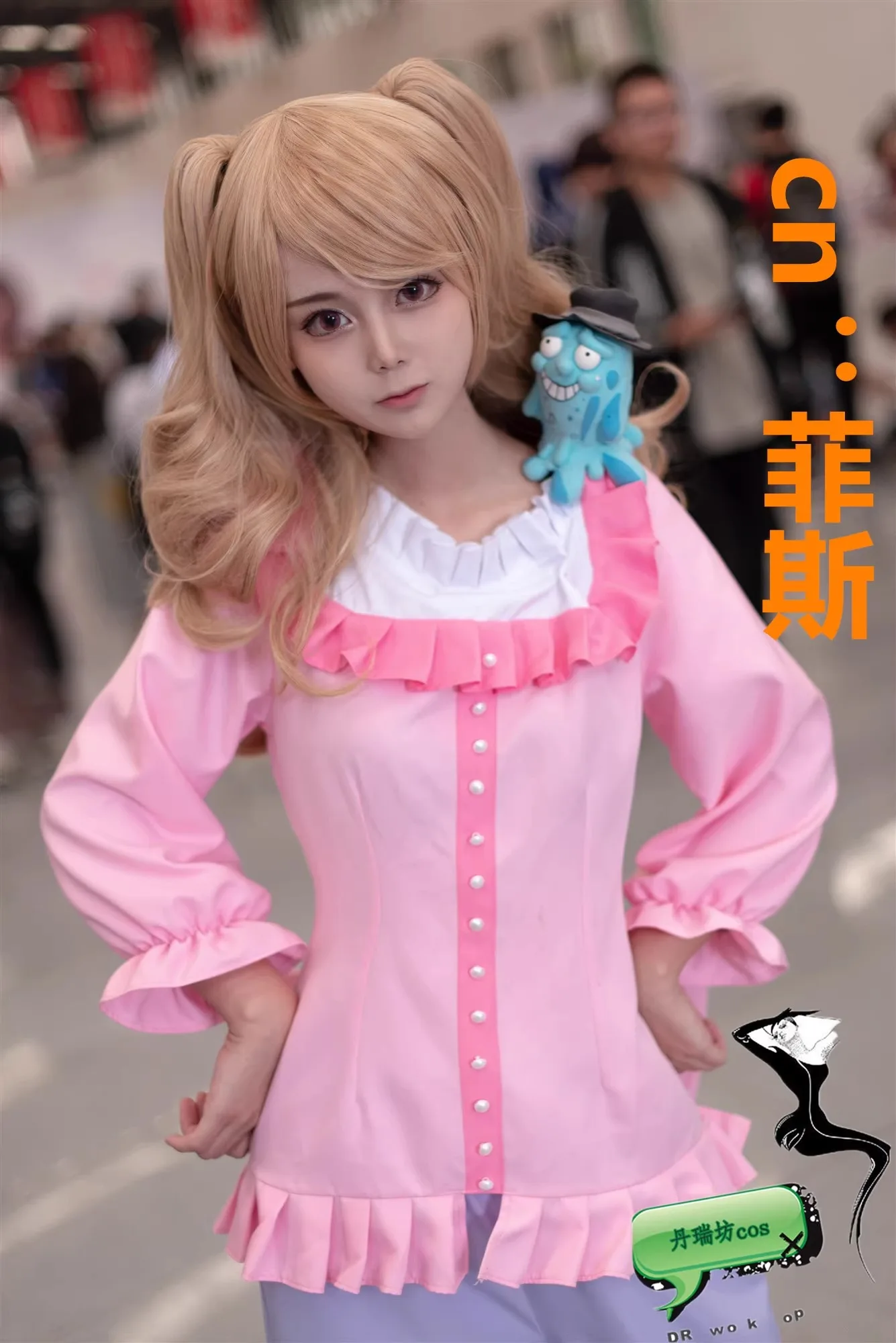 Cosplay feminino Charlotte Pudim, Anime Sharotto Purin, roupas de Halloween, trajes femininos