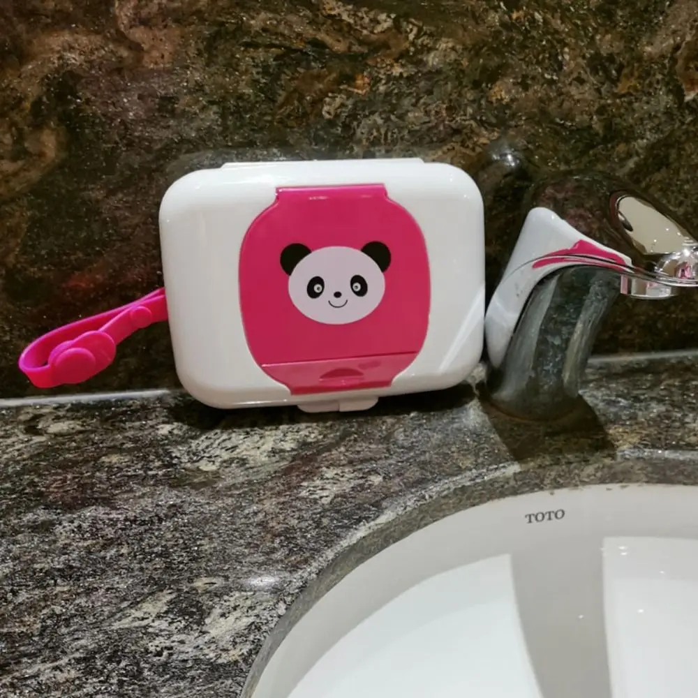 Hänge tasche Veranstalter Reisetaschen Windel Aufbewahrung taschen Panda für Kinder Tücher Fall Feucht tuch beutel Papiersp ender Box Feucht tuch beutel