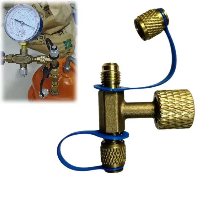 Refrigeration Conversion Valve Adapter Air Conditioning Accessories Connector Valve Fitting Automotive Repair Tools