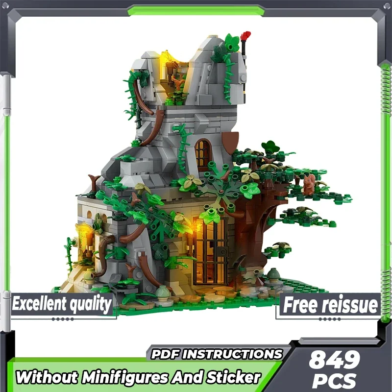 

Medieval Forest Castle Model Moc Building Bricks Forest Outpost Technology Modular Blocks Gifts Christmas Toys DIY Sets Assembly