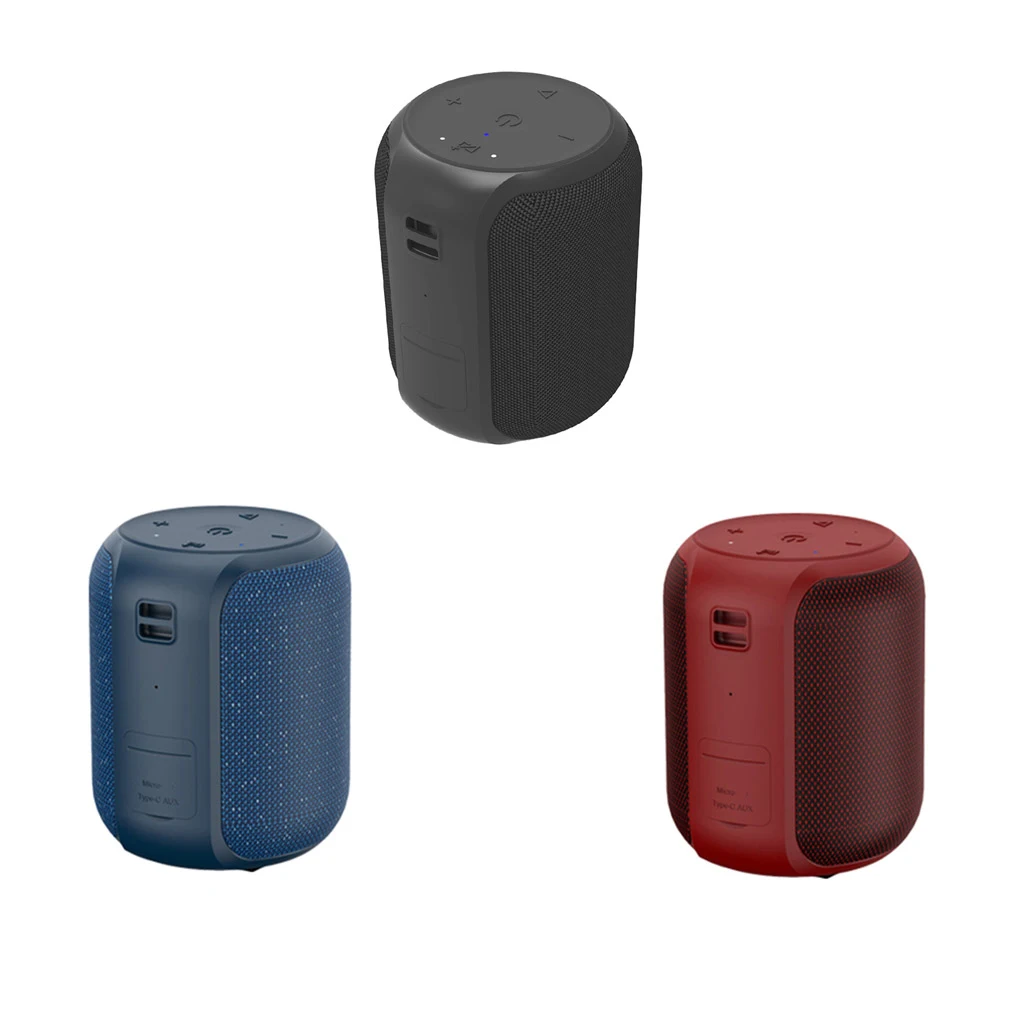 IPX6 Waterproof Wireless Speaker Subwoofer Loudspeaker Music Player Speakers Rechargeable Teachers Teaching Blue