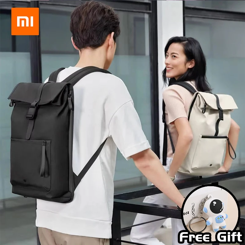 New XIAOMI 90FUN Fashion Business Backpack Large Capacity Travel Backpack Anti Splashing 15.6-inch Laptop Bag Campus Student Bag