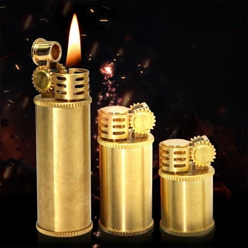 Zoro 583 Rough Kerosene Lighter Brass Personalized Small and Creative 583 Medium and Long Small Fat Dwarf Smoking Accessories