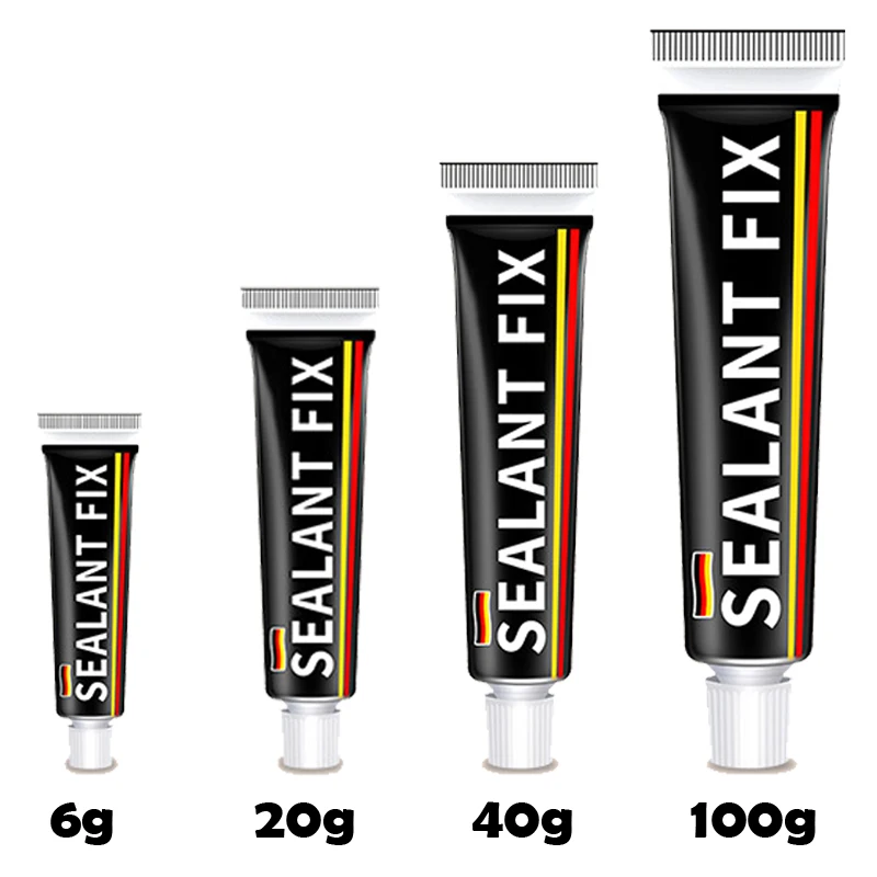 6/20/40/100 جرام لاصق مانع التسرب متعدد الاستخدامات لا يتطلب الحفر مقاوم للماء للبلاط والبلاستيك والزجاج الخرساني والغراء المعدني الاحترافي