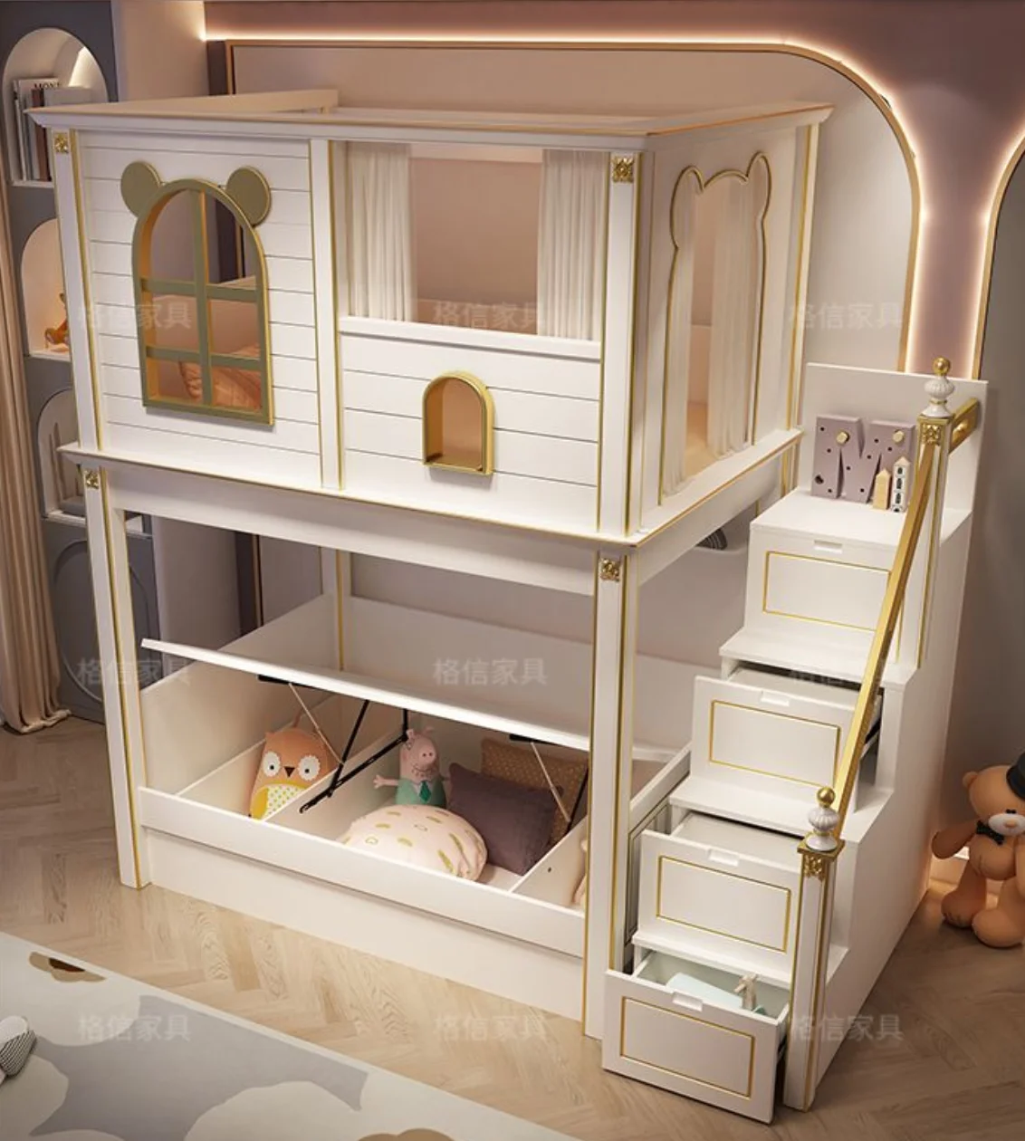 #Modern Minimalist Eco-Friendly Bunk Bed Comfortable Design For Multiple Sleeping Arrangements Bedroom Living Room For Children
