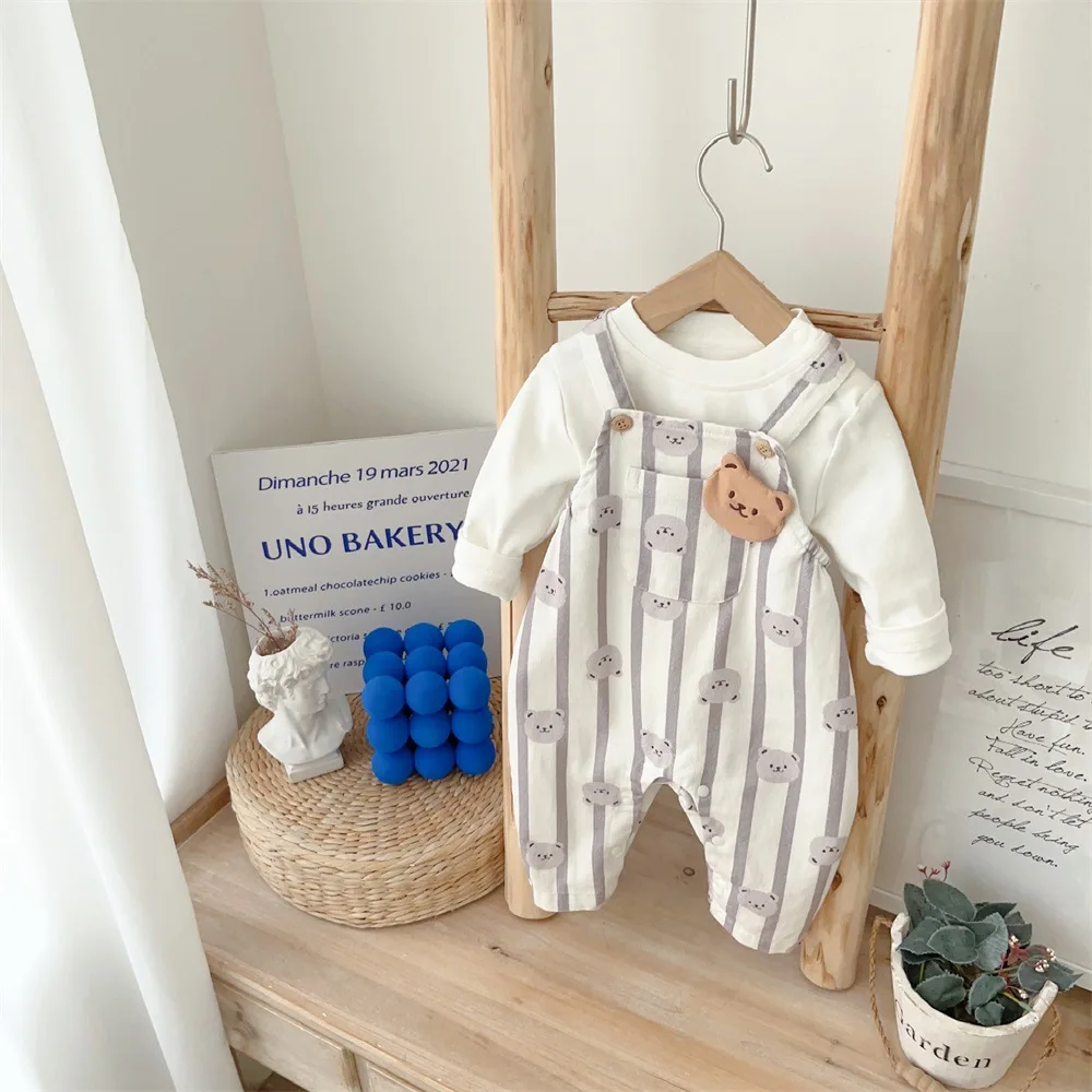 

Детские комбинезоны, детские штаны из полипропилена для одного года, милый детский комбинезон в корейском стиле, весенняя одежда, одежда для альпинизма на открытом воздухе