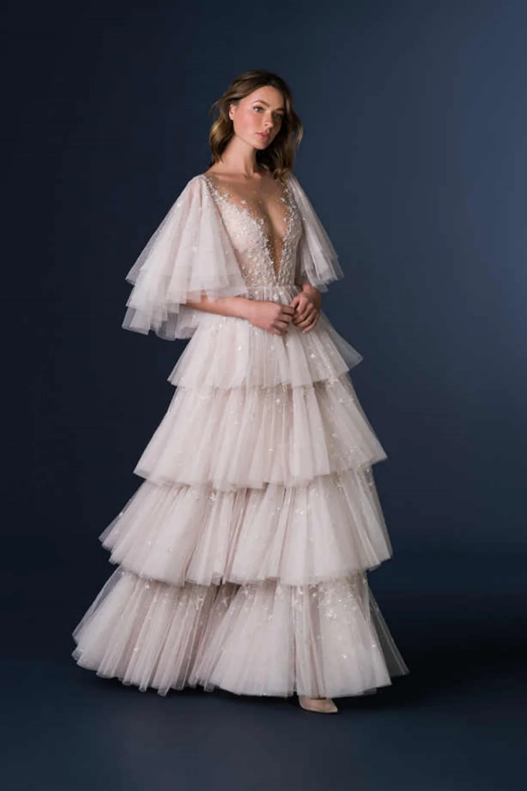 Vestidos de noche elegantes Línea A Apliques de encaje Media manga Vestidos de fiesta Vestidos de fiesta Vestidos de fiesta hechos a medida فساتmavera