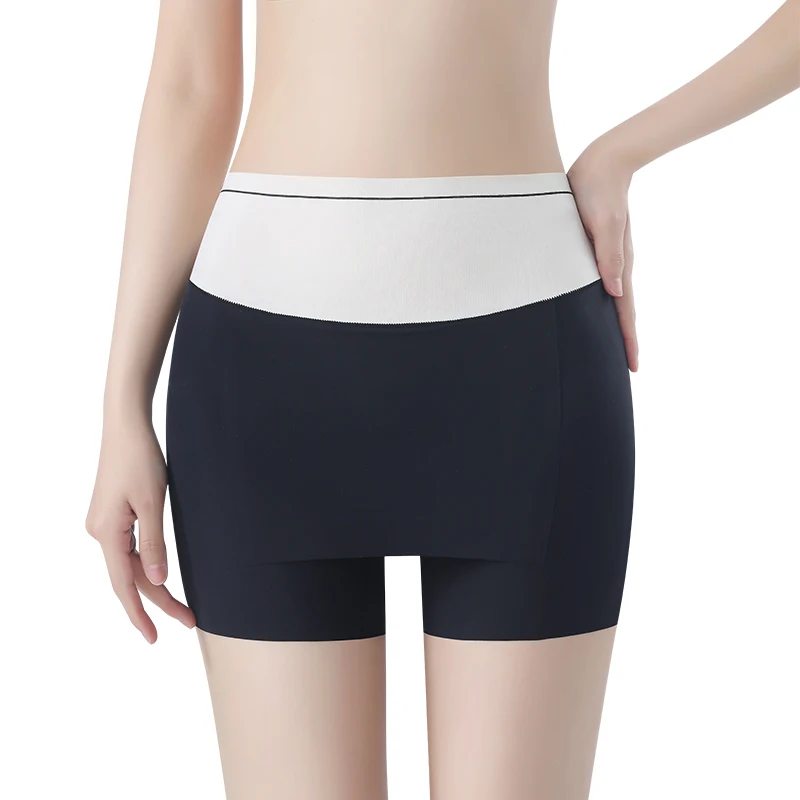 얼음 실크 안전 반바지 여성용 스커트 속옷 아래 반바지 여성 원활한 팬티 여성 복서 여성 여름 짧은 바지
