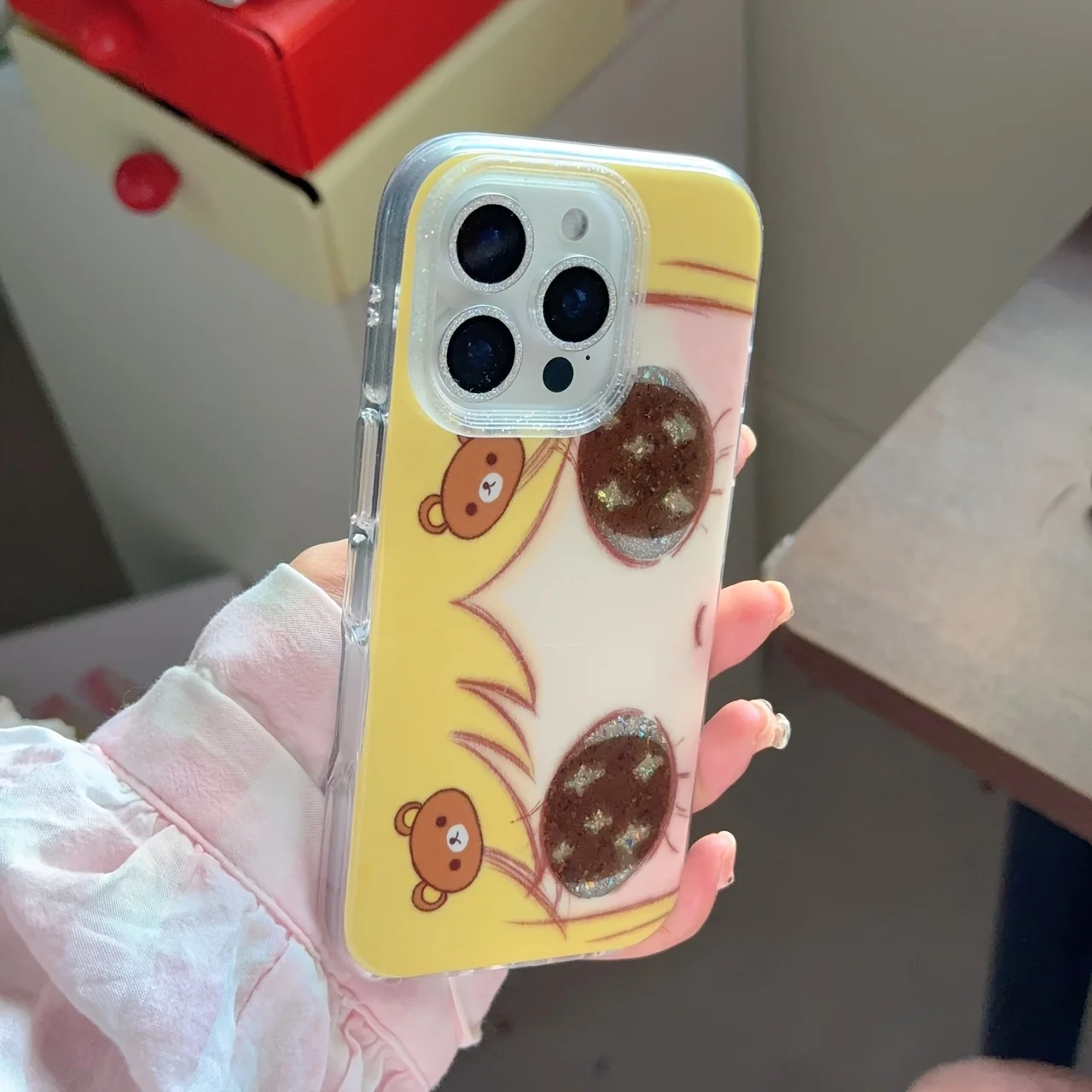 Casing Ponsel Gadis Mata Besar Berkilau untuk Samsung Galaxy S25 S24 S23 S22 S21 FE Ultra Plus 4G 5G Tekstur Bulu Penutup Belakang