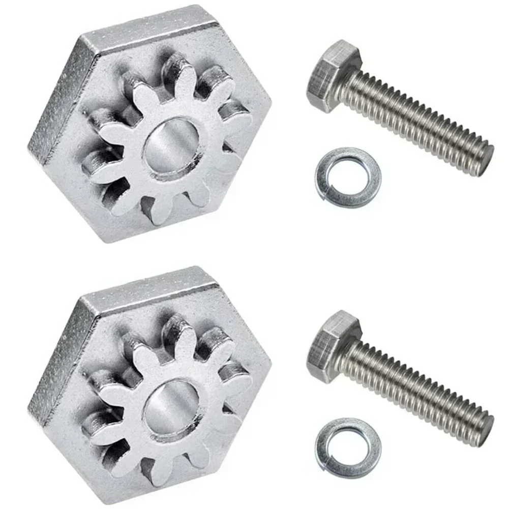 1set Lawn Mower Deck Adjustment Gear For 917-04074 717-04074 717-1553 For For Craftsman For Husky W/Bolt & Washer