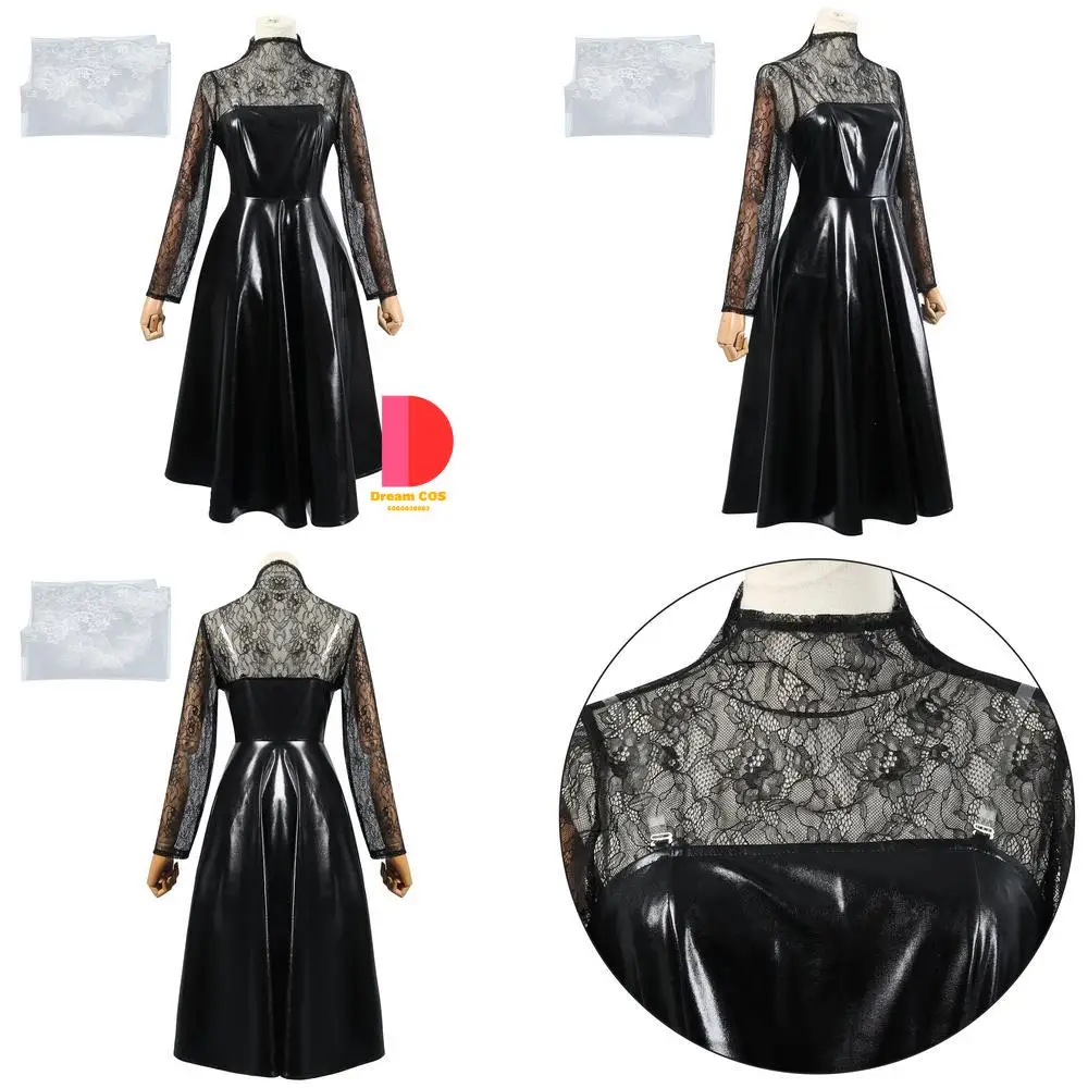 

Popular Sakamoto Days Cosplay Costume Manga Version Anime Ohji Black Leather Dress Role Play Women Wig for Comic Con Halloween