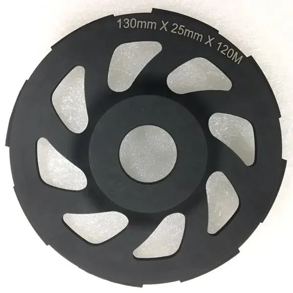 5.2\'\' T Segments Cyclone Diamond Sintered Grinding Cup Wheels 1\'\' 25mm Hole | 130mm Concrete Grinding Discs for Hilti Grinder