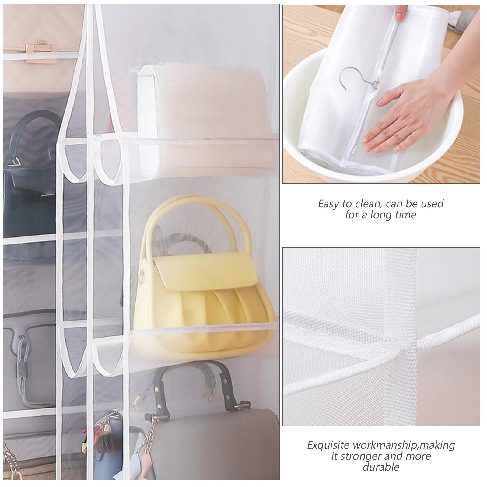 

Living Room Storage Pouch Handbag Storage Bag Multi-Function Hanging Pouches Excellent Durability Practicality Humanized Design