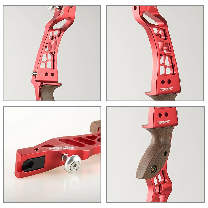 

Topoint UNISON 21in/23/25in Recurve bow Riser ILF Aluminum Alloy Bow Handle RH/LH Archery Hunting Competition Professional bow