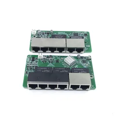 POE module Switch board 802.3af/AT 48V 6 port power supply 65W-125W for POE cameras NVR100M/1000M industral switch