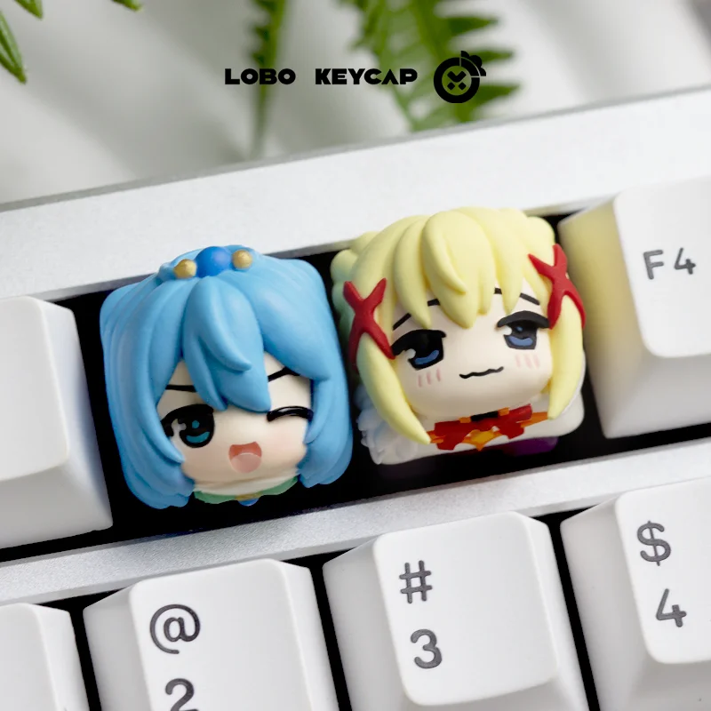

Diy Goddess Story Darkness Aqua Mechanical Keyboard Keycaps Cross-Axis Mechanical Keyboard Pc Personalized Keycaps Gift Toys