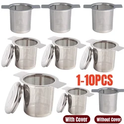 Stainless Steel Tea Leak Filter Reusable Tea Infuser Tea Strainer Teapot Metal Loose Tea Leaf Spice Filter Kitchen Accessories
