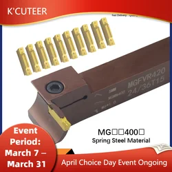 MGFVR 7-Shaped Face Groove Cutter MGFVR420/MGFVR425 Double Head Processing Range 24-400 Carbide Insert MGMN400 Slotting Tool