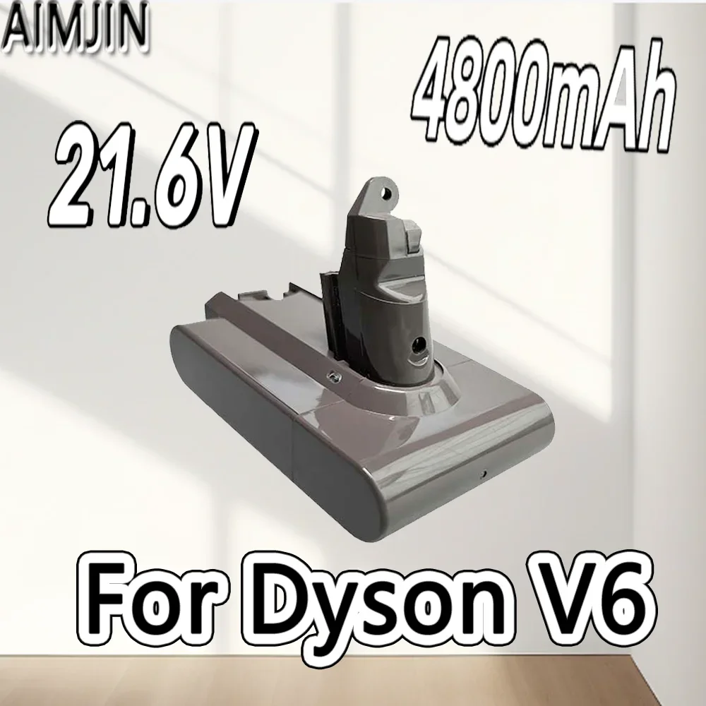 

21.6V 4800Ah For Dyson Battery Replacement DC62 DC59 DC58 SV03 SV04 SV09 V6 Animal Motorhead V6 Slim V6 Absolute Vacuum Batter
