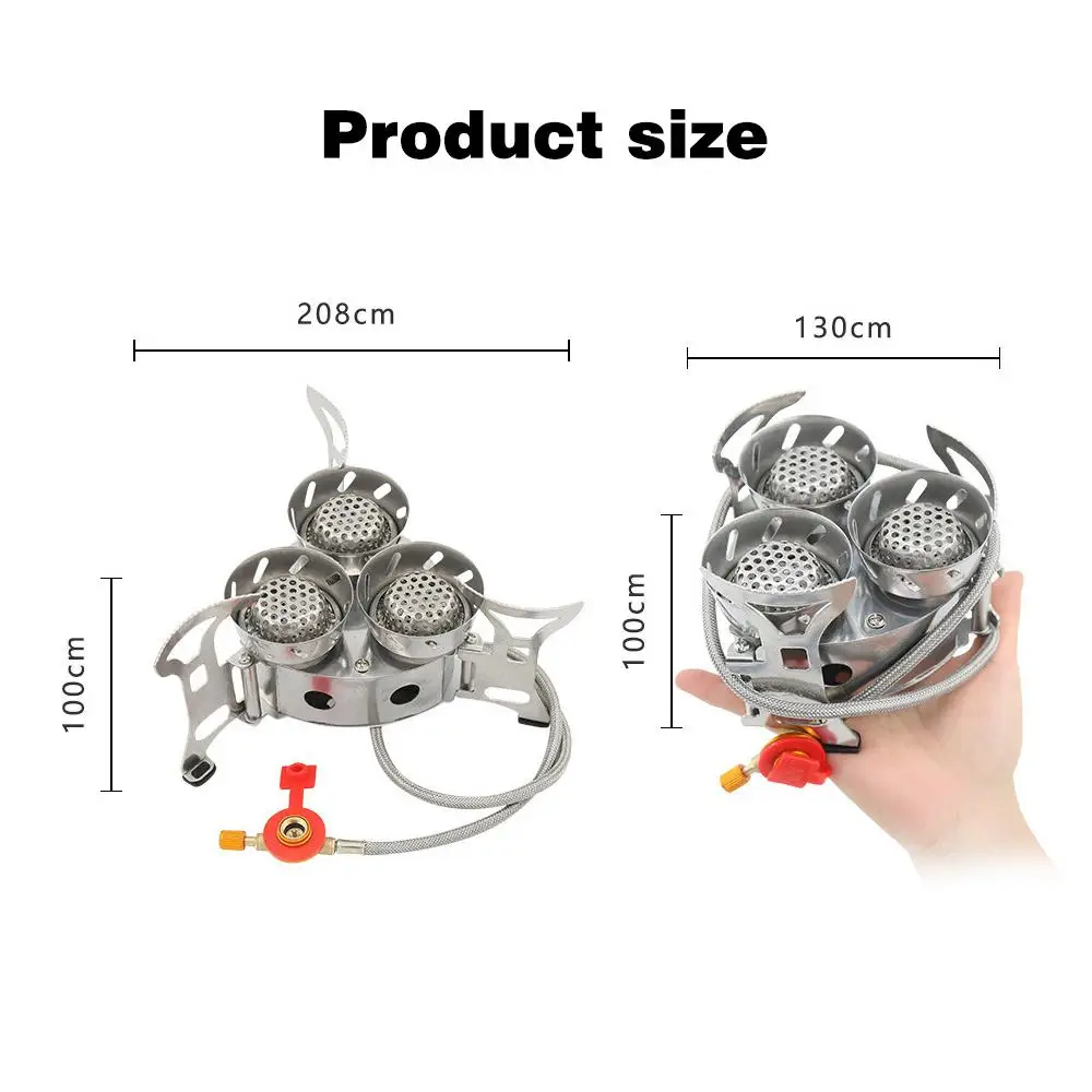 Camping Tourist Burner Big Power Gas Stove Cookware Portable Furnace Picnic Barbecue Tourism Supplies Outdoor recreation