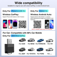 Wireless Carplay Adapter 2in1 Smart AI Box Wired To Wireless Carplay Android Auto Plug And Play For Benz Kia VW Mazda