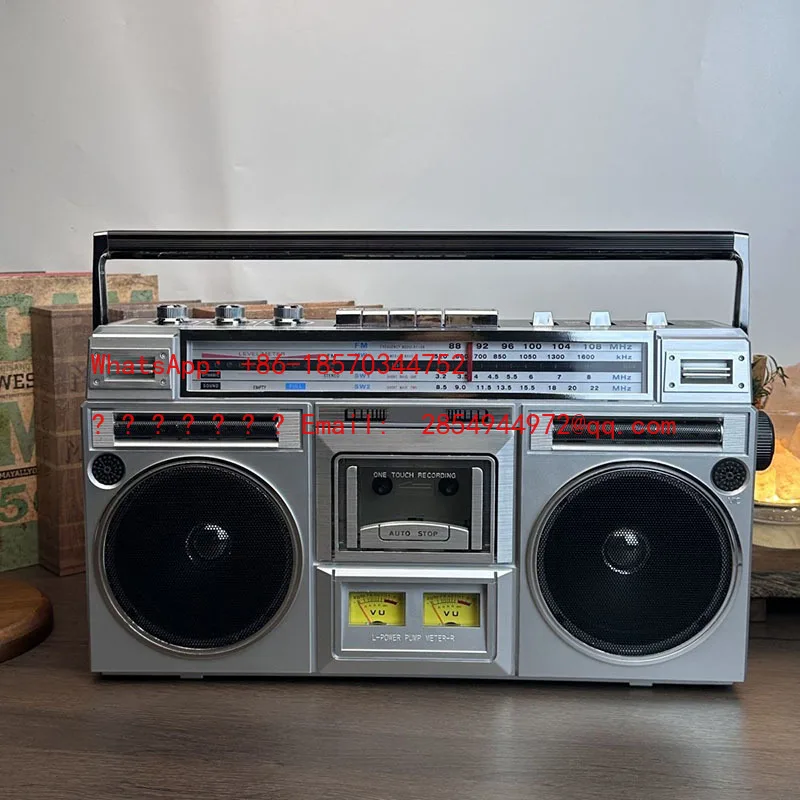 L  2026 Multi-band Radio Vintage Nostalgic Stereo Recorder Subwoofer Bluetooth Audio Vintage Tape Player