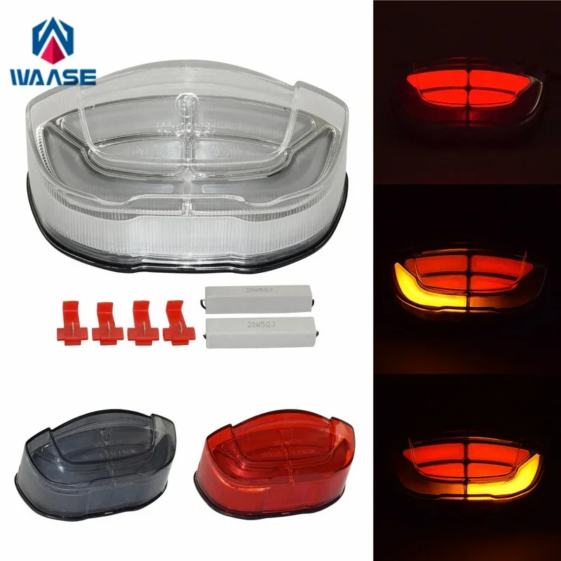 

waase For Honda CBR650R CB650R CB300R CB250R CB150R 2018-2022 E-Mark Rear Tail Light Brake Turn Signals Integrated LED Light