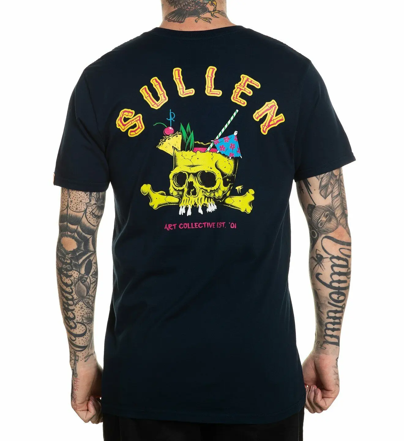 

Sullen Brain Dead Skull Tiki Bamboo Tropical Drinks Tattoos Ink T Shirt SCM3161