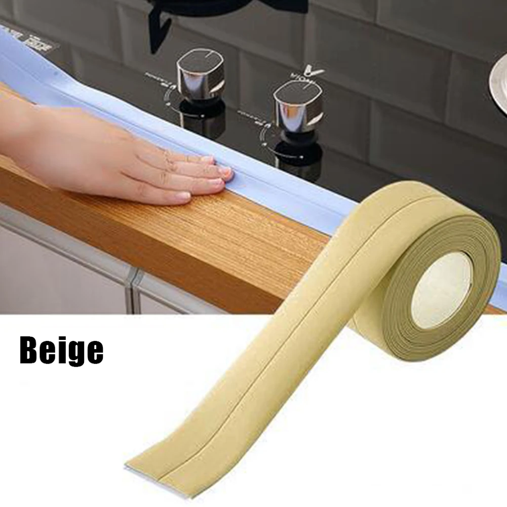 Corner Sticker Waterproof Tape Kitchen Self-adhesive PVC Sealing 3.2 X 2.2cm Good Adhesion Long-term Tightness