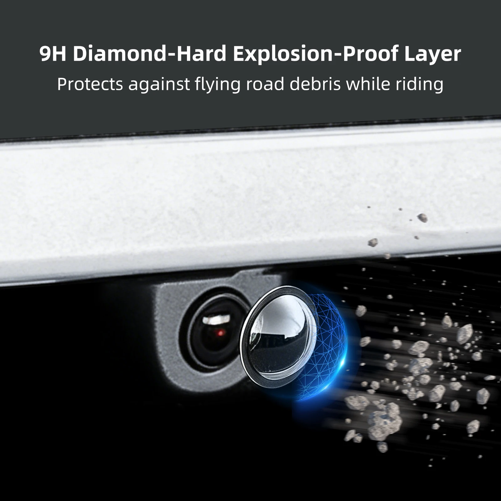 Protetor de Lente de Câmera Frontal em PC para Tesla Cybertruck / Tesla Model Y Juniper / Model S / 3 2026 - Capa de Proteção da Lente