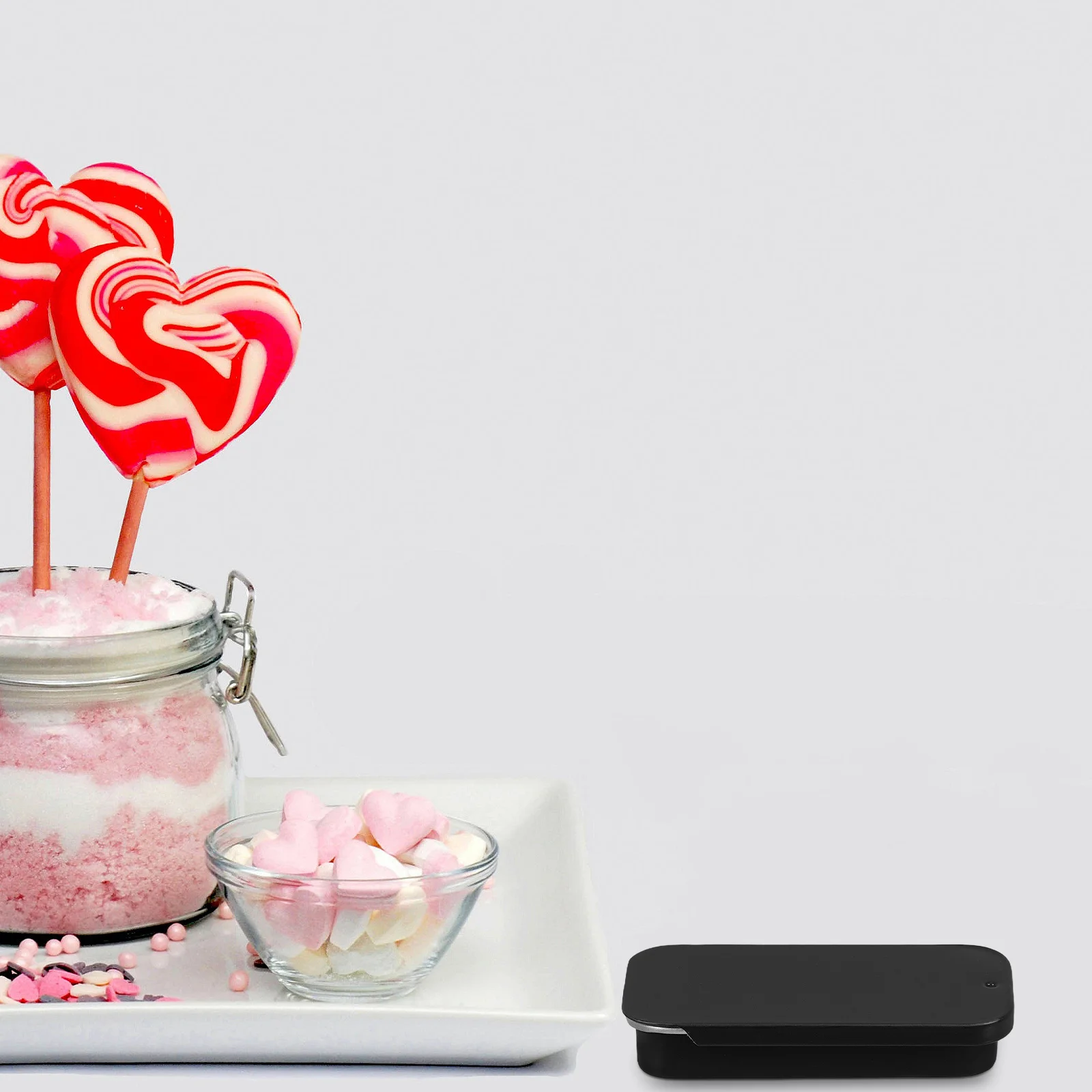 

10Pcs Slide Design Mini Tinplate Box Push Pull Mechanism Spacious Storage Compact Travel Candy Tins Metal Tinplate Empty Tins