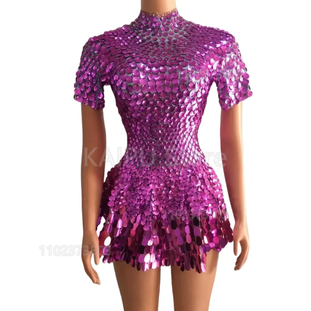 

Юбка с блестками и пайетками для танцевальных выступлений, одежда для выступлений в ночных клубах, групповых выступлений, униформа для чирлидинга