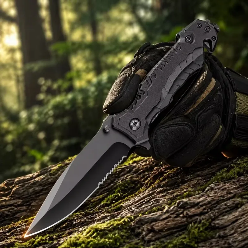 2026 New Model Outdoor Knife Convenient Sharp Knife No Lock Multi functional Folding Knife Outdoor Camping Hiking Knife