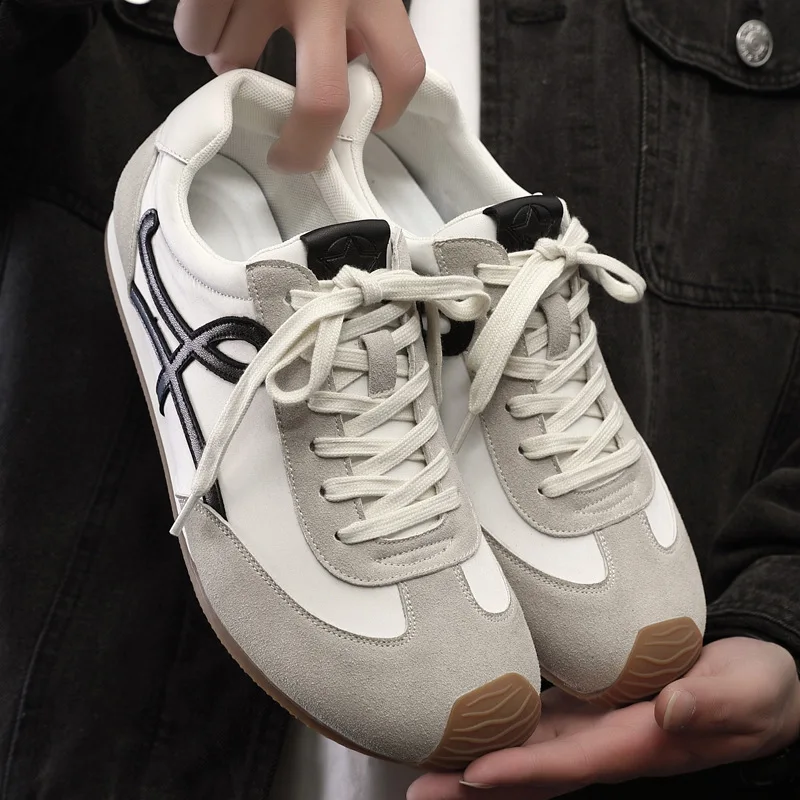 

Классические мужские повседневные кроссовки из натуральной кожи, обувь из воловьей кожи, офисная прогулочная обувь