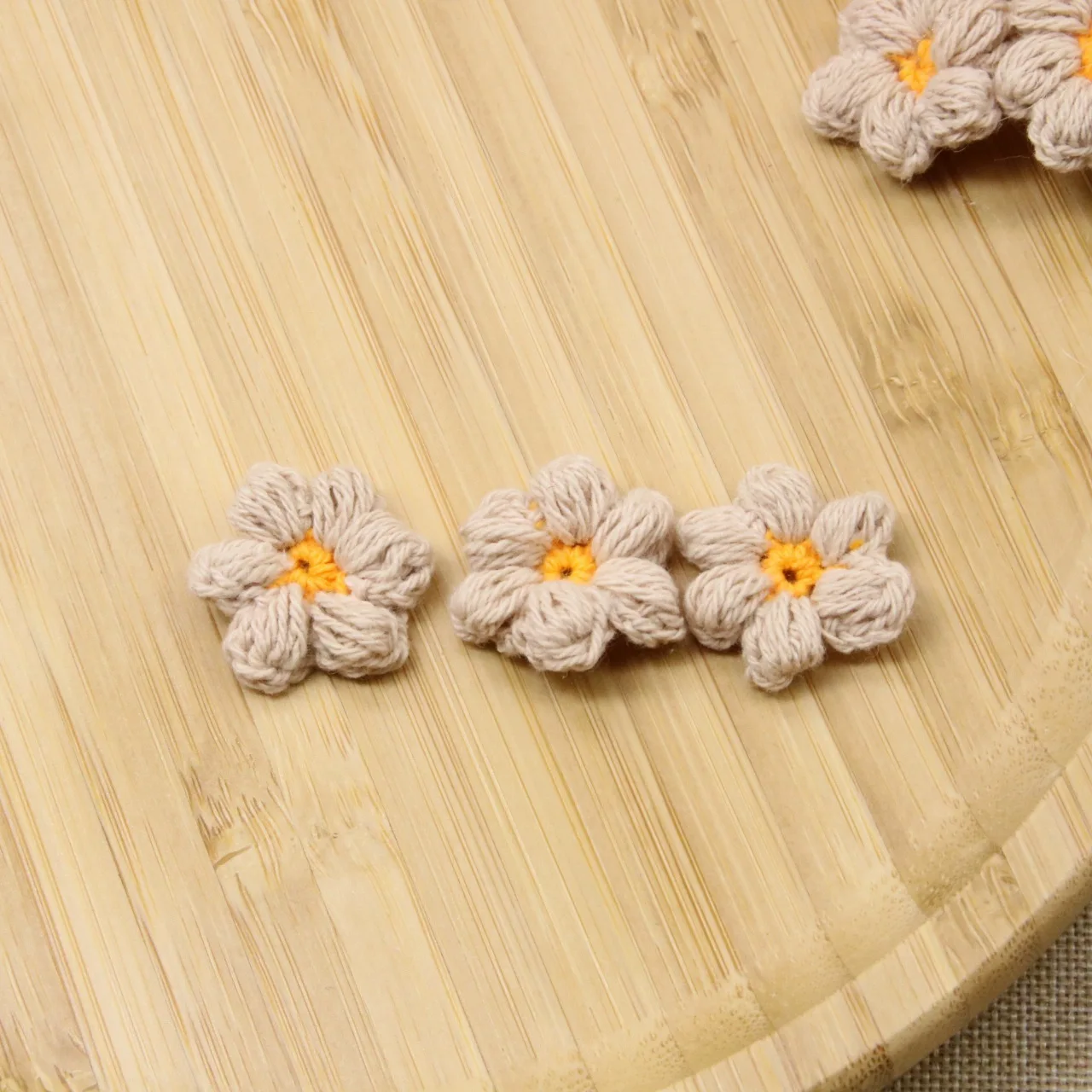 20PCS Hair accessories headdress decorative flowers material Mori Girl Department wool flowers accessories temperament girl bang