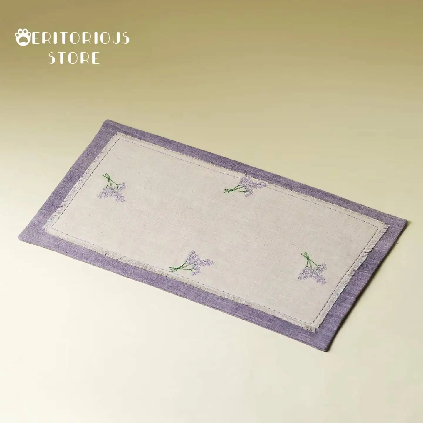 Cotton Linen Tea Mat Chinese Tea Coaster Fabric Handmade Vintage Placemat Tea Towel Tea Utensils Tool Teapot Carpet Supplies Cup