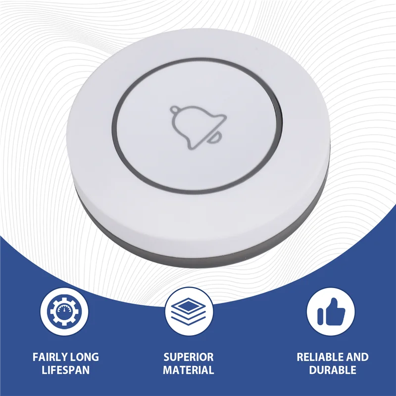 M6 Doorbell Outdoor Button Wireless Doorbell Smart Wifi Doorbell Home Alarm Smart Doorbell Wireless 433 Doorbell-PZZW