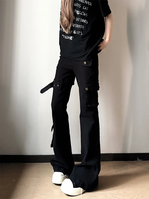 

Мужские джинсы Bla Vibe Workwear: зауженные, с расклешением, средней посадкой, на молнии, повседневные, свободные, прямые штанины