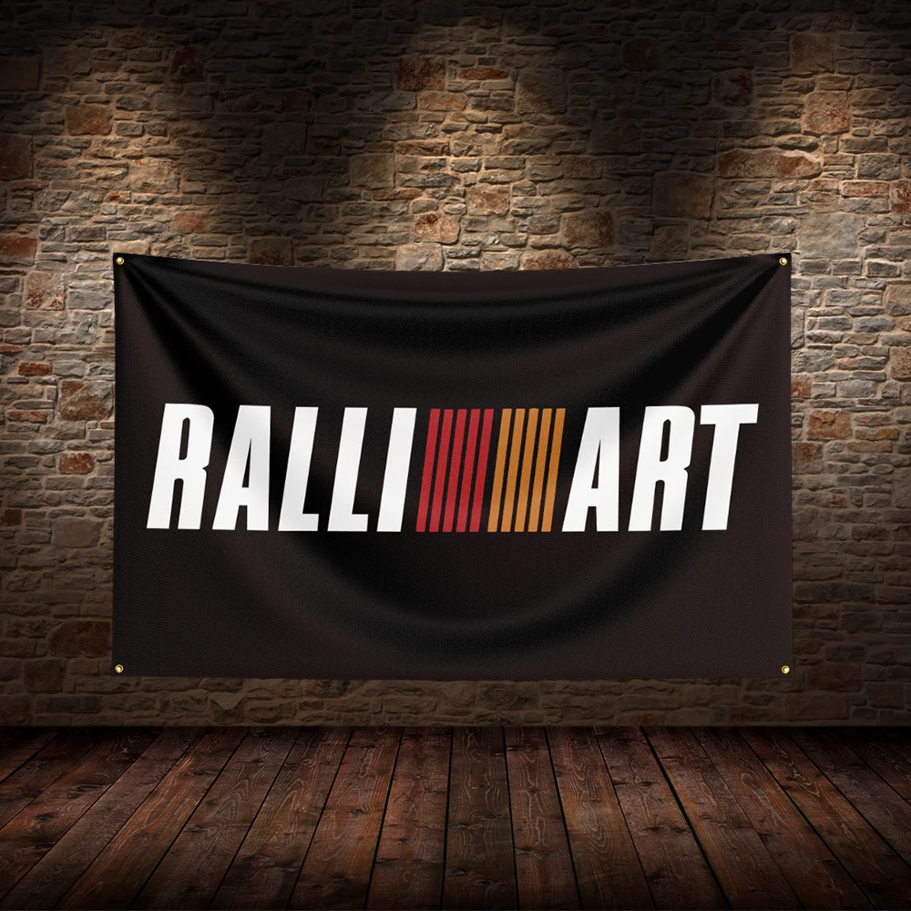

3x5 Ft R-Ralli Arts Flag Polyester Printed Car Flags for Room Garage Decor