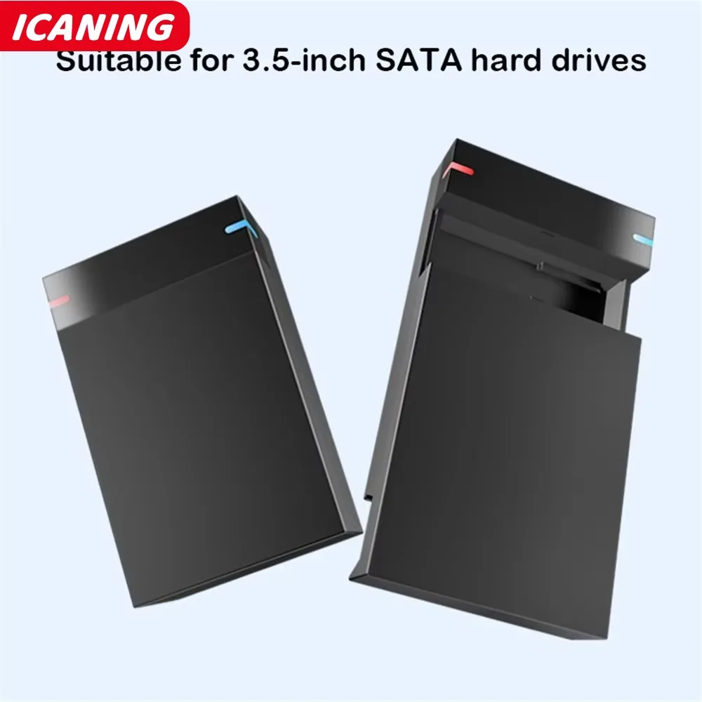 Caja de disco duro 2,5/3,5 pulgadas HDD USB3.0 SATA a USB 3,0 lector de disco duro externo compatible con adaptador de 10TB para PC portátil