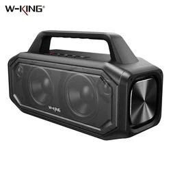 W-KING BT261-2 80W Speakers Bluetooth Wireless, Portable Outdoor Speakers Loud with Bass Boost, Stereo Pairing, Reverse Charging, IPX6 Waterproof