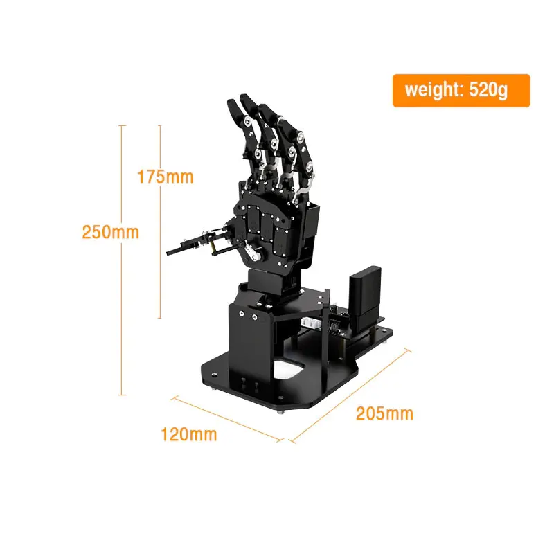 Hiwonder Robotic Hand Bionische Robot Somatosensorische Open-Source UHand2.0 Arduino/ STM32 Programmering