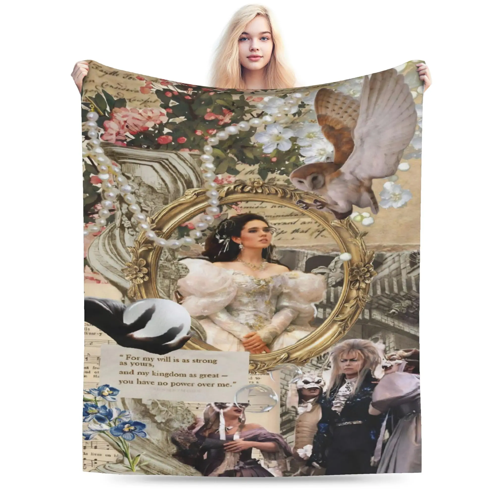 New Arrival Labyrinth Movie Blanket Ultra-Soft Fleece  Cozy Throw Blanket Machine Washable