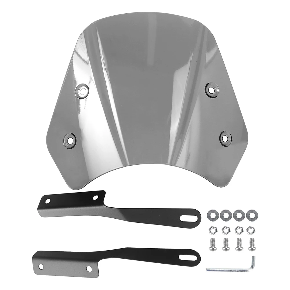 Universal Motorrad 5-7 Zoll Windschutzscheibe Retro Motorrad Windabweiser für Cafe Racer Royal Enfield Honda Yamaha Kawasaki Suzuki – Detail 7