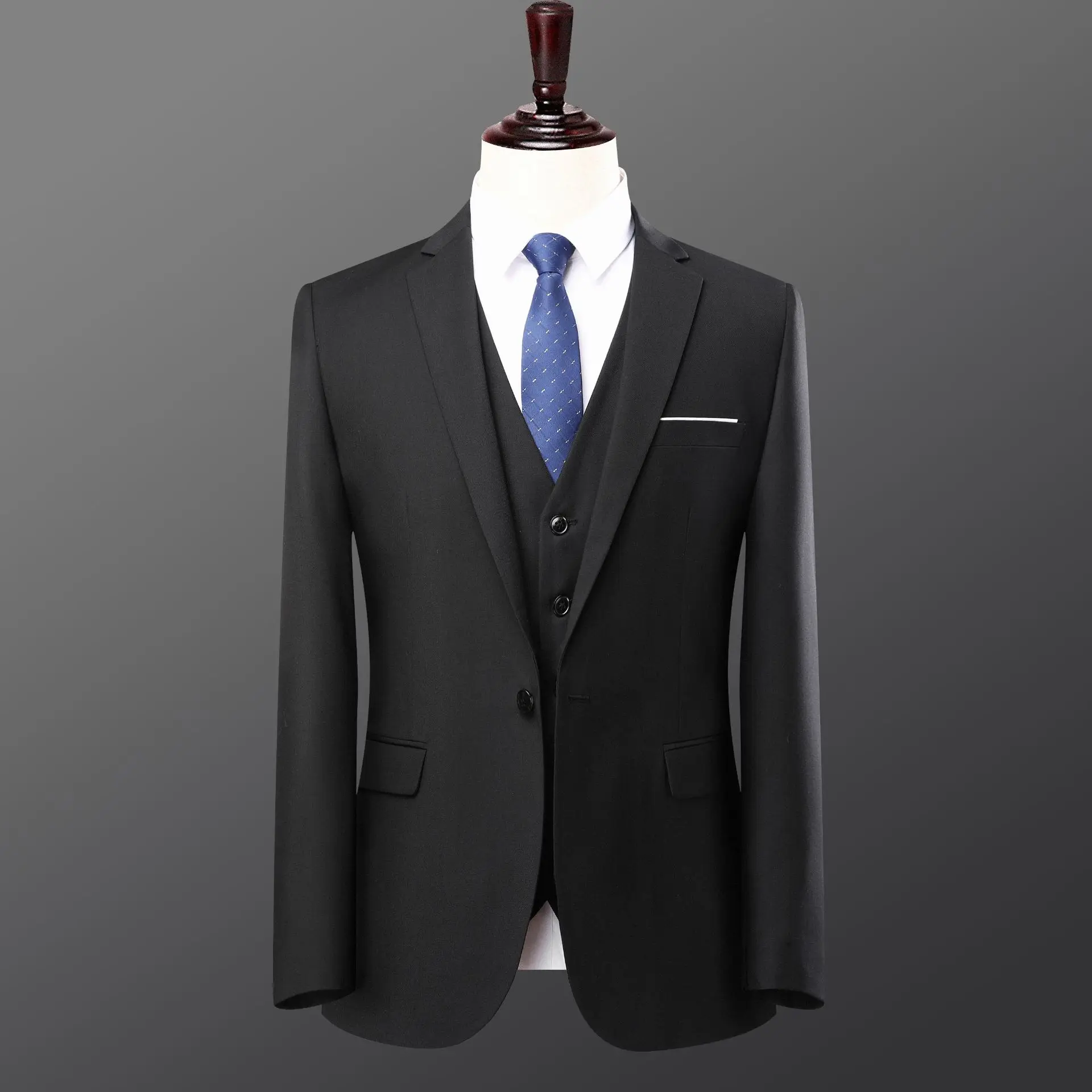 

Man Blazer New Fashion Simple Solid Color Business Casual Male Suit Coat Single-breasted Long Sleeve Versatile Men Outerwear