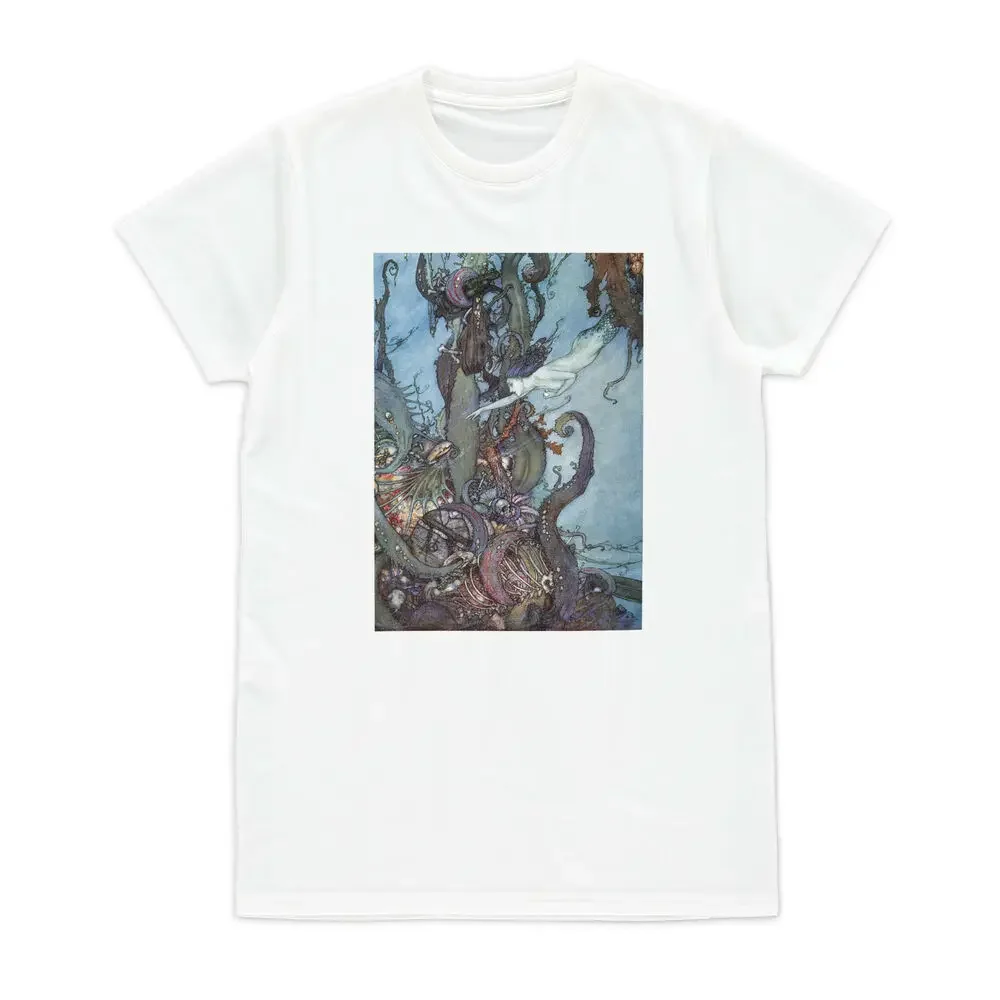 Art T Shirt Edmund Dulac Aesthetic Pastel Goth Womens Mens Printed Tee Unisex T-shirts for Men Women Summer  vintage