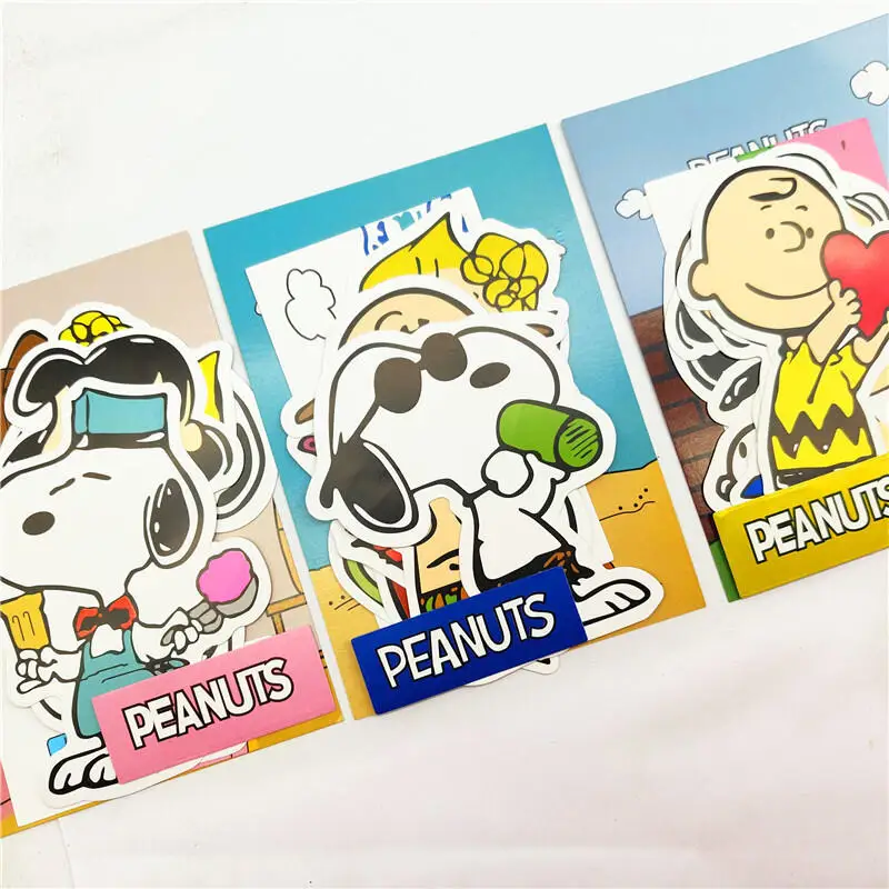Cartoon Snoopy Waterproof Stickers Kawaii Ins Style Decals for Laptop Suitcase Phone Journal Decorative Sticker Pack Gift