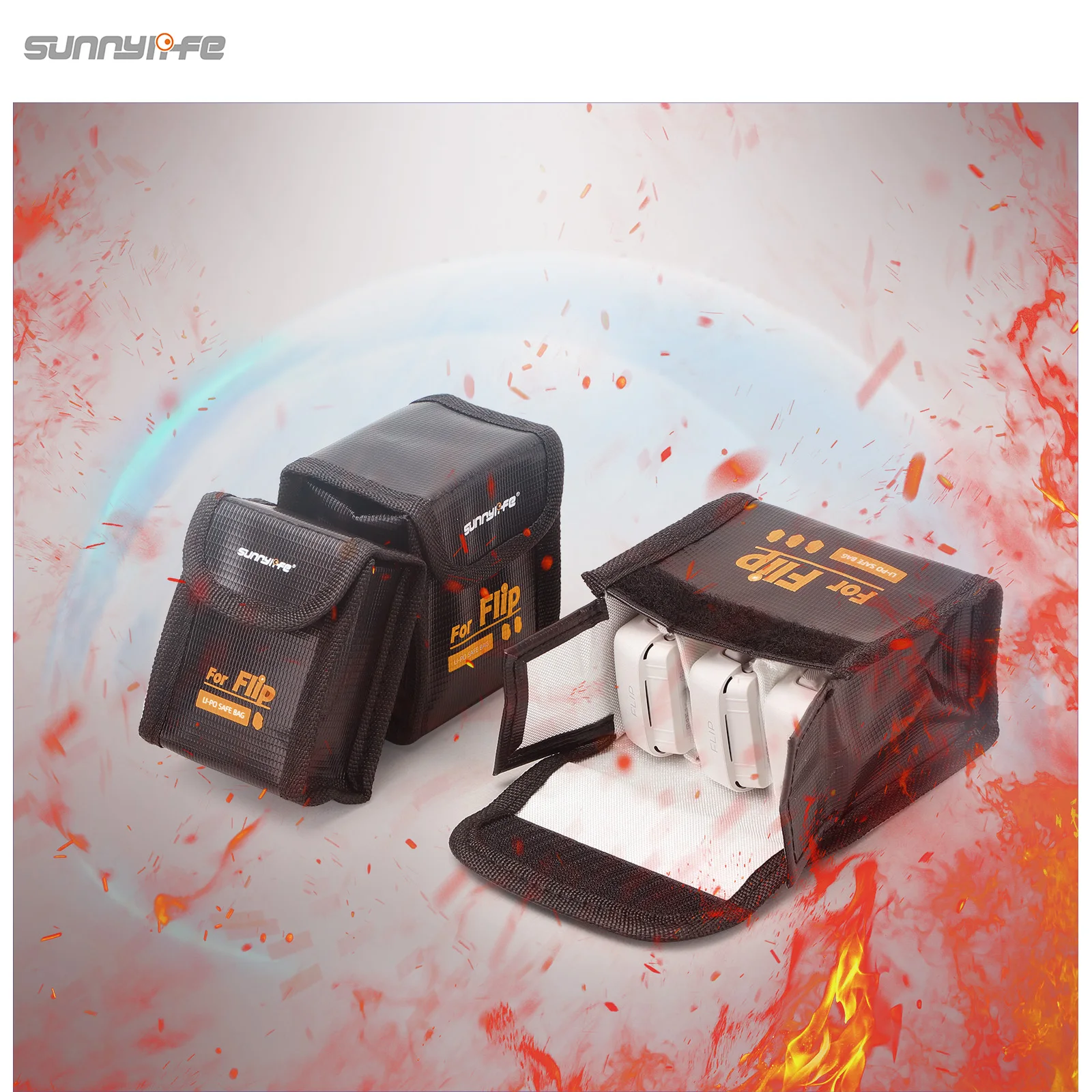 Bolsa à prova de explosão de bateria de lítio para dji flip bolsa protetora de armazenamento de segurança de alta temperatura para dji flip drone acessórios